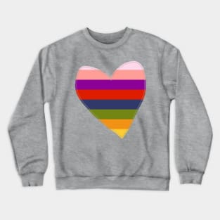 Rainbow Heart Crewneck Sweatshirt